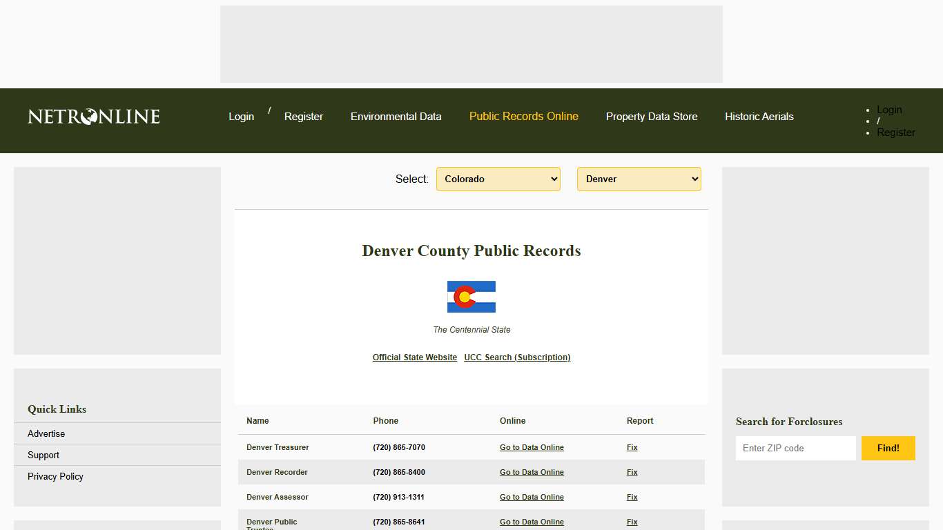 NETR Online • Denver • Denver Public Records, Search Denver Records, Denver Property Tax, Colorado Property Search, Colorado Assessor