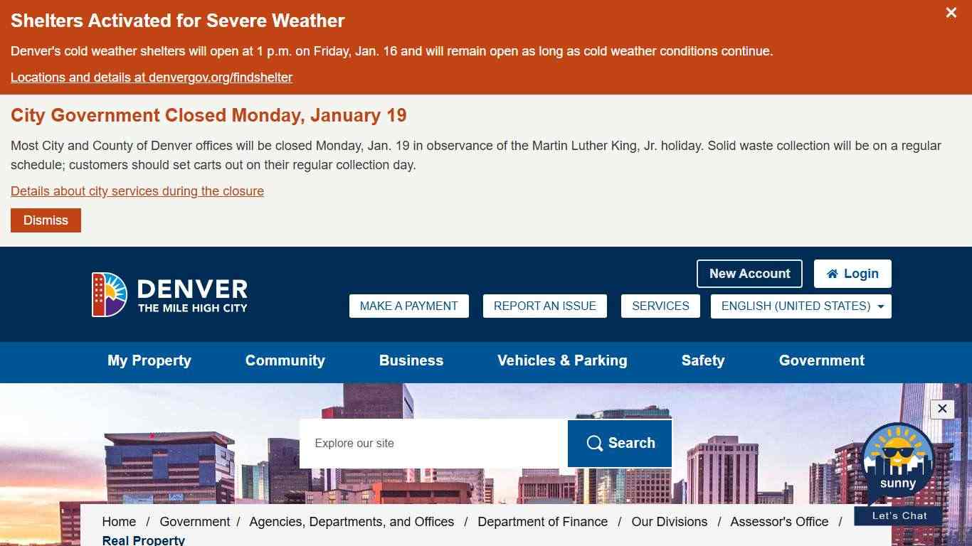 Real Property - City and County of Denver